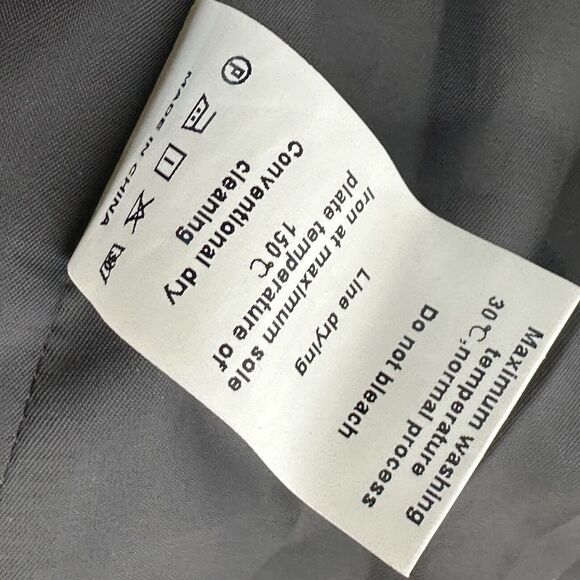 simple retro gray 2 button career business blazer Size XS - Picture 7 of 7